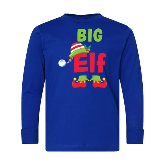Inktastic Christmas Big Elf Long Sleeve Youth T-Shirt