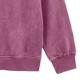 thumbnail image 5 of Puntoco Men’s Vintage Mineral Washed Long Sleeve Polo Shirt, Loose Fit Retro Collared Casual Pullover Top Pink XXXL(XXXL), 5 of 5
