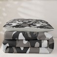 thumbnail image 5 of Manfei Retro Camouflage Twin Comforter Sets, Contemporary Art Camo Bedding Set, Urban Gray, Gray Reversible, 2 Pieces, 1 Comforter and 1 Pillowcase, 5 of 7
