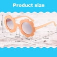 thumbnail image 2 of 3 Pcs Lunettes de Soleil Rondes à Fleurs Mignonnes pour l'Extérieur et la Plage Lunettes de Soleil Lunettes pour Enfants, 2 of 7