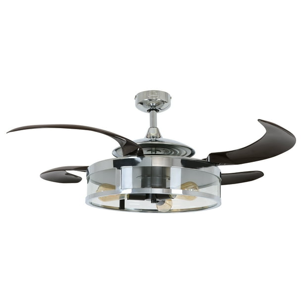 Fanaway Clic Retractable 4 Blade 48 Inch 3 Light Ceiling Fan 4 Blade 48 Inch 3 Light Ceiling Fan