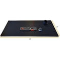 thumbnail image 6 of 4XL EMP Full Desk Gaming Mouse Pad, Huge Oversize  Mouse Pad Extended Black Smooth Fabric Cloth with Stitched Edges, 6 of 7
