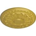 thumbnail image 3 of Ekena Millwork 15 3/4"OD x 1 1/2"P Colton Ceiling Medallion (Fits Canopies up to 4 3/4"), Hand-Painted Rich Gold, 3 of 6