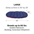 thumbnail image 2 of FurHaven | Trail Pup Packable Stuff Sack Travel Pillow Bed for Dogs & Cats, Flame Red & True Blue, Large, 2 of 12