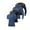 BLACK-BLUE, variant on Gym Shirts Men Long/Short Sleeve Athletic Base Undershirt Workout Quick Dry 4-Pack, Sizes S-3XL