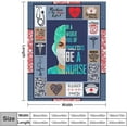 thumbnail image 2 of Nurse Gifts Nurse Blanket Nurse Decor Throw Blanket Gifts for Women Nurses Super Warm Soft Plush Lightweight Flannel Blanket Winter Couch Bedding Blanket for Kids Adults Women 40"x50", 2 of 6