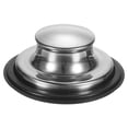 thumbnail image 1 of Uxcell 1-Pack Tapón de Fregadero de Cocina, Tapón de Eliminación de Basura de Acero Inoxidable de 3-3/8 Pulgadas, Cubierta de Tapón de Fregadero Universal [Plateado], 1 of 1