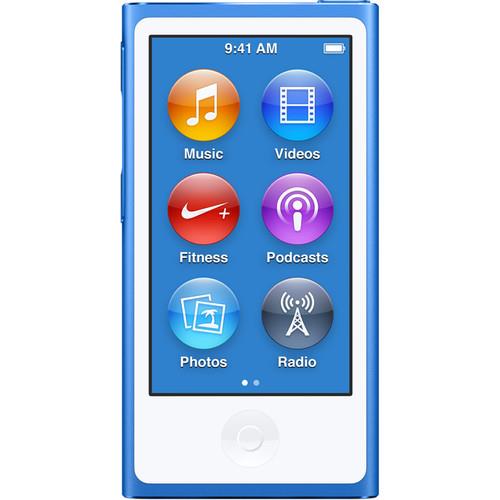 ubehageligt Fortære Spanien Restored Apple iPod Nano 7th Generation 16GB Blue MD477LL/A (Refurbished) -  Walmart.com
