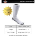 thumbnail image 3 of Dickies Men's 6 packs Dri-Tech Boot Length Crew Socks, Size 6-12, White, 3 of 3