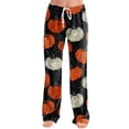 thumbnail image 3 of Satingcolo Womens Halloween Pajamas Pants Ladies Pumpkins Ghost Pajama Cute Soft Long Bottoms Women Pjs Pj Jammies, 3 of 5