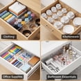 thumbnail image 5 of Riousery 9 Pack Adjustable Clear Acrylic Drawer Dividers, Expandable 11.4-21.7 in Drawer Organizers with Adhesive Pads for Kitchen, Bedroom, Bathroom & Office, 5 of 6