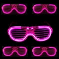 thumbnail image 6 of LINLIN LED Glasses, 4 Modes Light Up Glasses Neon El Wire LED Light Up Eyeglasses Sunglasses Eyewear for Kids/Adults Nightclub Party, 6 of 9