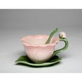 thumbnail image 3 of Ceramic Hibiscus Flower Tea Cup and Saucer Set 5 inch Pink Mom, 3 of 3