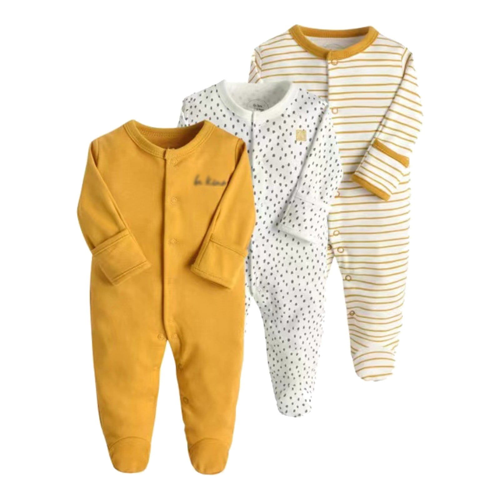Bodysuit Romper Pajamas Jumpsuit Comfortable Long Sleeved Bodysuits Playsuits Outfits 6-9 Months Cute boy and girl baby clothes