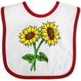 thumbnail image 3 of Inktastic Pair of Sunflowers Boys or Girls Baby Bib, 3 of 4