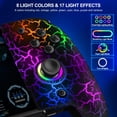 thumbnail image 2 of Gammeefy Switch Controller for Nintendo Switch/Switch OLED, (No Drift, No Deadzone) Hall Effect Joystick Wireless Switch Joypad With 9 Lights Color, One-Piece Switch Remote with Turbo Programming, 2 of 5