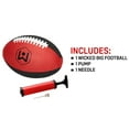 thumbnail image 6 of Wicked Big Sports: Oversized 16" Football - Red & Black - Giant Inflatable Ball, Pump Included, Outdoor Sports Activity For Beach-Park-Yard-Tailgating, 6 of 6