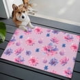 thumbnail image 3 of Spring Floral Entryway Rug 2'x3'&nbsp; Non Slip Front Door Mats, Summer Botanical Purple Pink Flower Entrance Rugs Indoor Outdoor Carpet, Washable Floor Mats Small Area Rug for Bedroom Kitchen, 3 of 8