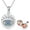 Evil Eye, variant on SISGEM Personalized Sunflower/Evil Eye/Guardian Angel Photo Locket Necklace That Holds 2 Pictures Sterling Silver Customized Heart Shaped Photo Locket Necklace for Women