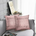thumbnail image 2 of Set of 2 Throw Pillow Cover Cute Burlap Pink Sparkle Monogram Decorative Pillow Case Home Decor Square 20 x 20 Inch Pillowcase, 2 of 6