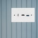 thumbnail image 2 of Panel de Enchufe ANGGREK CAT6 Placa de Pared Con Clip USB, 2 of 8