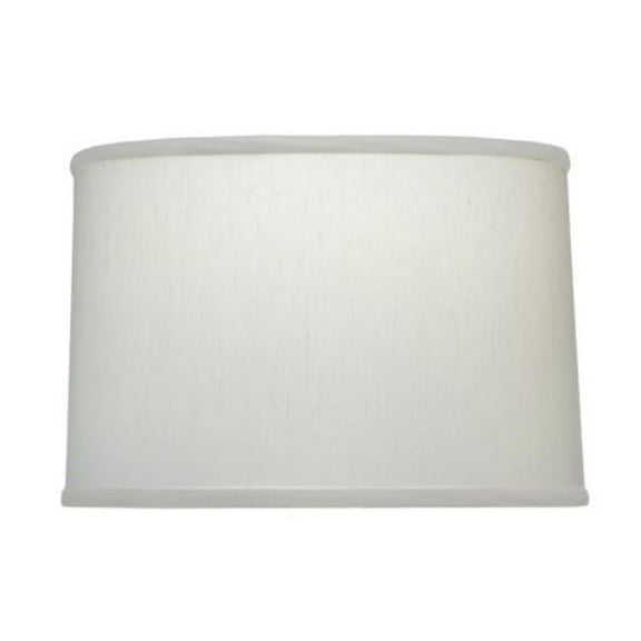 Stiffel ST188 18 x 19 x 12 in. Pearl Supreme Satin Hardback Drum Lamp Shade with Nickel Top Ring