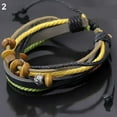 thumbnail image 2 of Ayyufe Pack Of 1 Unisex Chic Multi-layer Leather Rope Chain Beadss Bracelet, 2 of 4