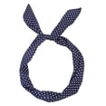 thumbnail image 2 of Certgust Hot Sales Chemo Headwear for Women Head Scarf for Women Paisley Rockabilly Wired Polka Dot Tartan Retro Wire Hair Band Head Wraps for Women Navy, 2 of 2