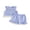 Blue, variant on BemeyourBBs Toddler Baby Girl Summer Clothes Cute Infant Baby Girls Plaid Gingham 2 Piece Outfits Sleeveless Doll Collar Vest Tank Tops Ruffled Shorts Set Toddler Girls Summer Outfit