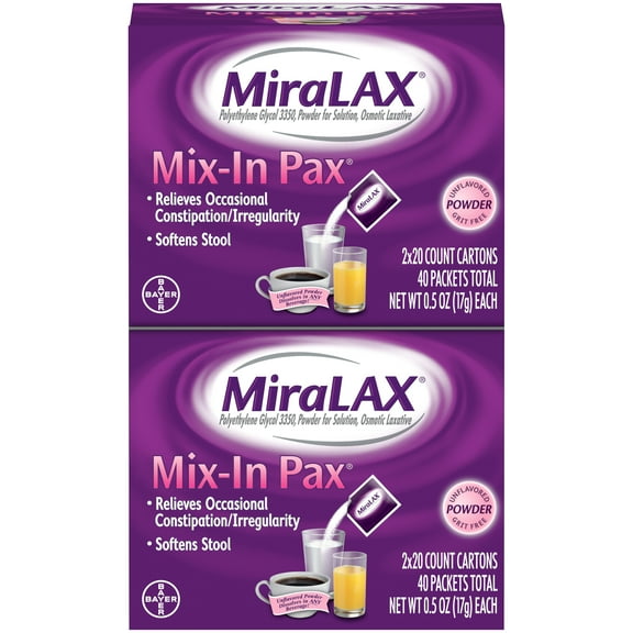 MIRALAX Mix-In Pax 40ct.