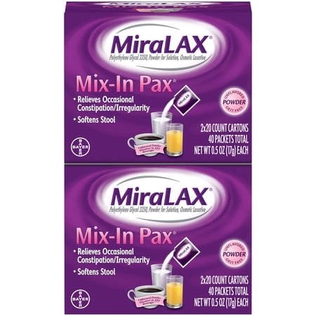 MIRALAX Mix-In Pax 40ct.