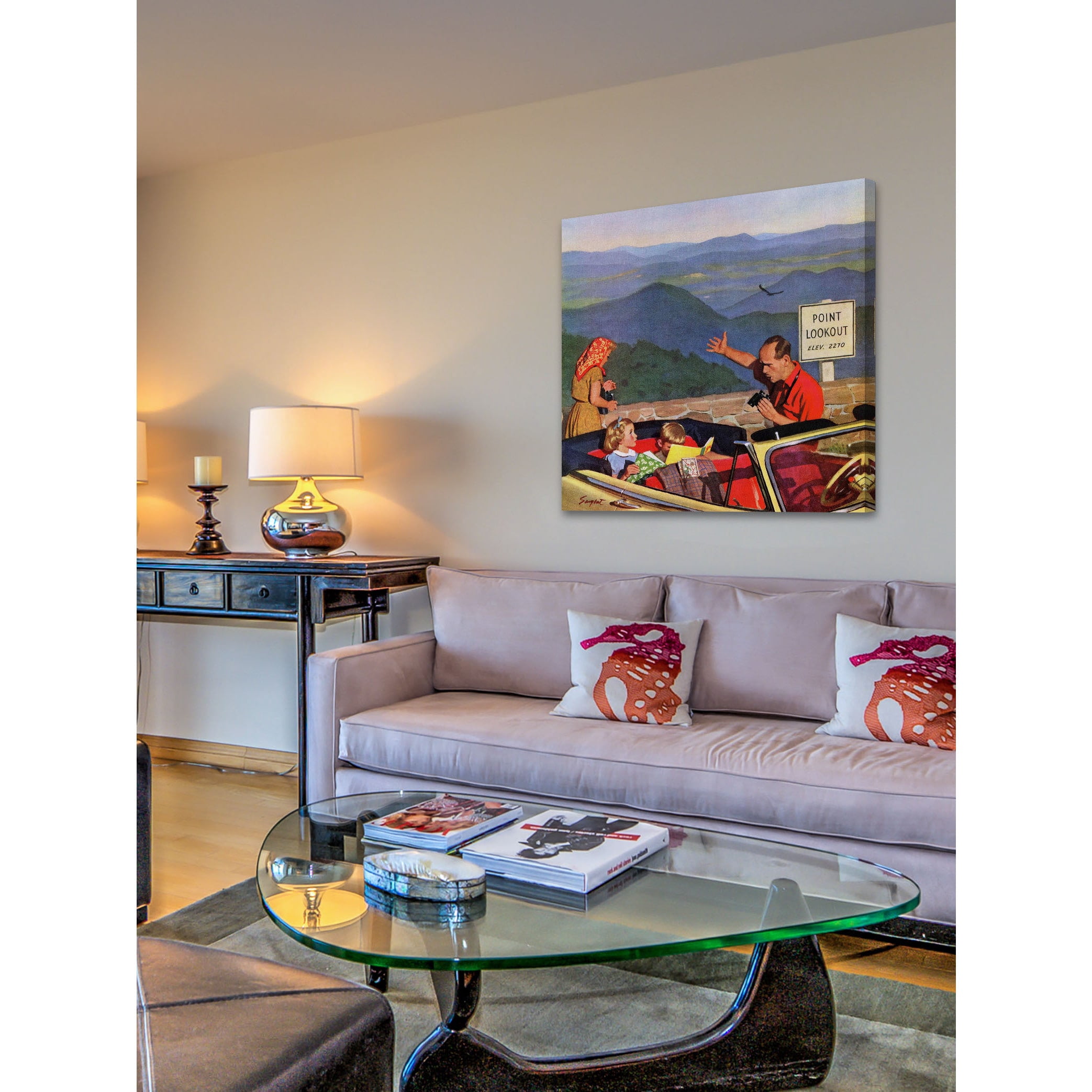 Marmont Hill "Lookout Point" by Richard Sargent Painting Print on Canvas