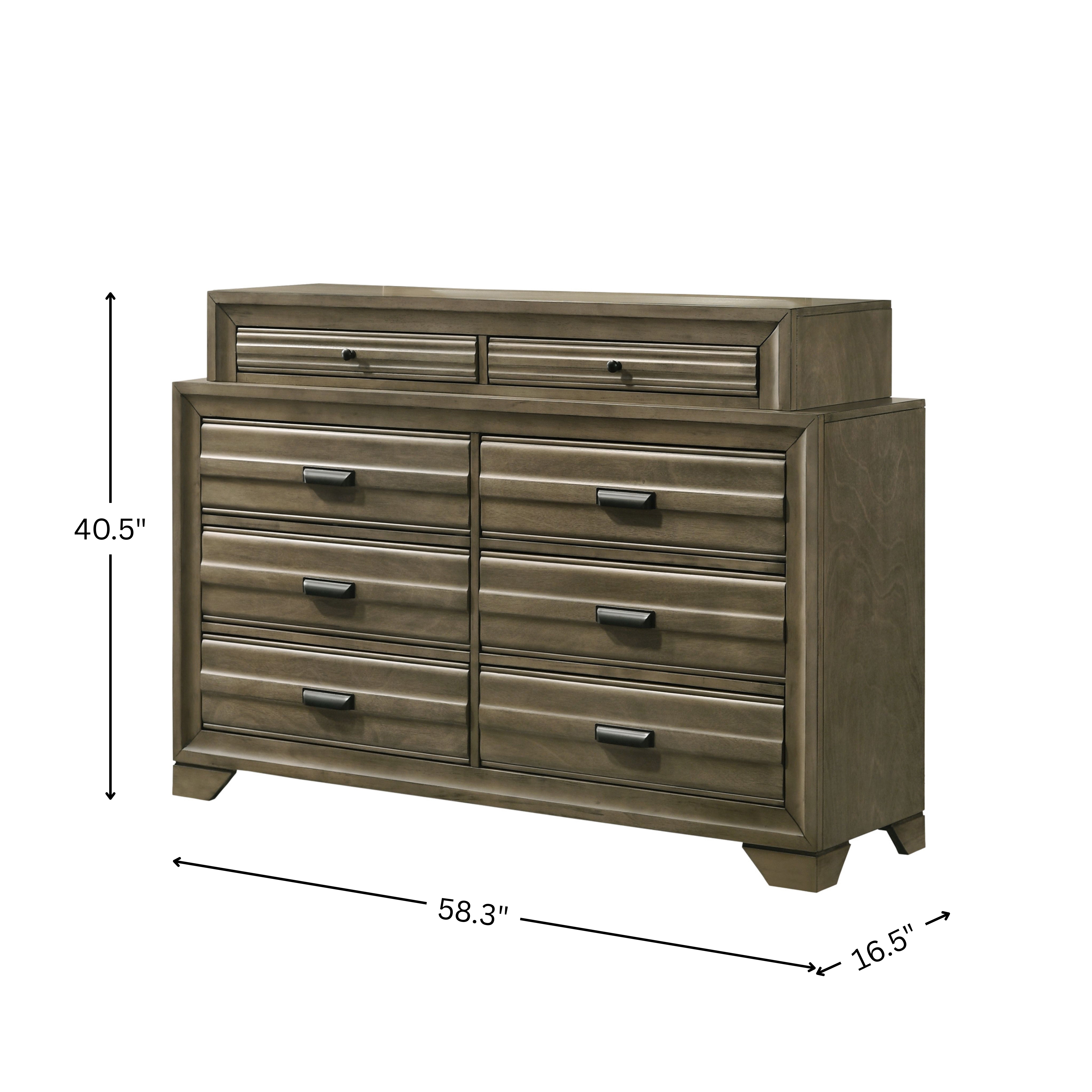 Roundhill Furniture Loiret Contemporary 8-Drawer Dresser
