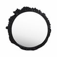 thumbnail image 6 of Decorative Large Oval Wall Mirror for Bedroom Decor - Stylish Sculptural Mirror Perfect for Living Room, Bathroom, or Entryway Decor - Versatile Wall Accent for Hallway and Home Decor - 35", Black, 6 of 11
