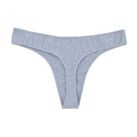 Yuzhih Seamless Thongs for Women No Show Comfortable Underwear Low Rise y Thong Panties Cotton Panty
