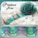 thumbnail image 2 of Cinta Ganeen de Organza Iridiscente Verde de 16 Yardas y 15 cm, 2 of 7