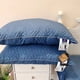 thumbnail image 4 of Almohada de plumas de algodón lavado con núcleo de hotel de cinco estrellas, súper suave, de alto rebote, lavable, para el cuello, para una sola persona, para adultos, 4 of 5