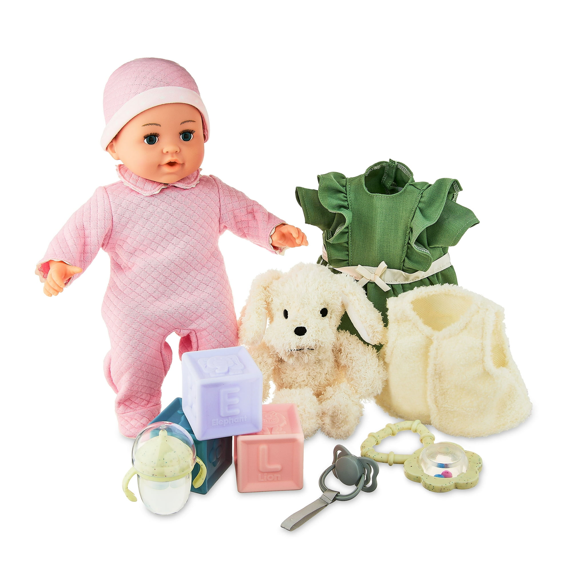 My Sweet Love Everyday Gift Set 14 in Baby Doll Playset, Light Skin Tone, 10 Pieces