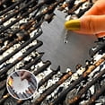 thumbnail image 3 of Raspador De Limpieza De Barbacoa Universal Limpiador De Parrilla De Barbacoa Portátil Herramienta De Limpieza De Barbacoa Duradera Con Cepillo Inevent HA013904-00, 3 of 6