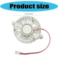 thumbnail image 3 of CNKOO Compactly 5V 12V Graphics Card Cooling Fan for Small PC Case Routers Printing Applications Ventilation 4500rpm Speed, 3 of 9
