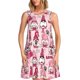 thumbnail image 1 of Easygdp Garden Gnomes para Vestido Transpirable de Mujer, Vestido Suelto de Manga Corta con Pliegues y Bolsillos para el Verano, 1 of 7