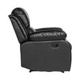 thumbnail image 2 of Lexicon Cranley Traditional Faux Leather Reclining Chair in Black, 2 of 5