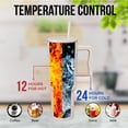 thumbnail image 4 of Gobelet en Acier Inoxydable de 40 oz avec Couvercle à Paille – Rétention Chaude et Froide de 24+ Heures, Conception Étanche au Quart de Tour, Compatible avec Porte-Gobelet – Beige Doux, 4 of 10