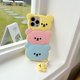thumbnail image 3 of Funda de silicona suave para iPhone 13 Pro Max, funda de dibujos animados en 3D divertida Kawaii para niños, niñas, niños y mujeres, funda protectora a prueba de golpes, osos apilados, 3 of 5