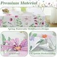 thumbnail image 4 of Spring Summer Tablecloth Rectangle 60 x 120 Inch Anti-Shrink Spill Proof Watercolor Wildflower Eucalyptus Leaves Butterfly Floral Table Cloth, Fabric Table Cover for Dining/Party/Indoor/Outdoor, Green, 4 of 5