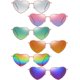 thumbnail image 2 of Gafas de Sol con Forma de Corazón Frienda Vintage Multicolor para Mujeres, 2 of 7