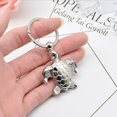 thumbnail image 4 of Creative Silver Metal Turtle KeyRings Key Chain Decor Pen Ha Charm S8 Hot K6 L4 D9H7, 4 of 9