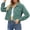 Green, variant on HJYCHN Work Jackets for Women Casual Stand Collar Thickened Solid Color Blouse With Double Pockets And Button Closure Short Jacket Womens Winter Coats Pink L
