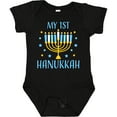 thumbnail image 3 of Inktastic My 1st Hanukkah with Menorah and Stars Boys or Girls Baby Bodysuit, 3 of 5
