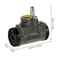 thumbnail image 2 of DECORNIJIA Heavy Duty Rear Wheel Brake Cylinder for Tricycle Metal Replacement Brake Part, 2 of 5